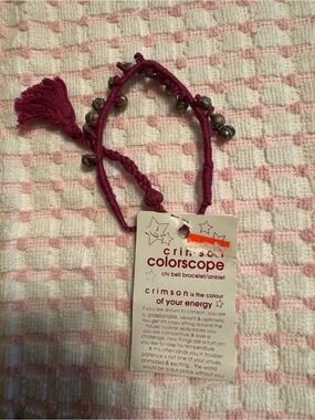 🌸3 for $10🌸 Vintage 90s Y2K Colorscope Crimson Chi Bell Bracelet/Anklet